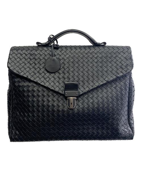 BOTTEGA VENETA（ボッテガベネタ）BOTTEGA VENETA (ボッテガベネタ) BOTTEGA VENETA イントレチャート ブリーフケース ブラックの古着・服飾アイテム