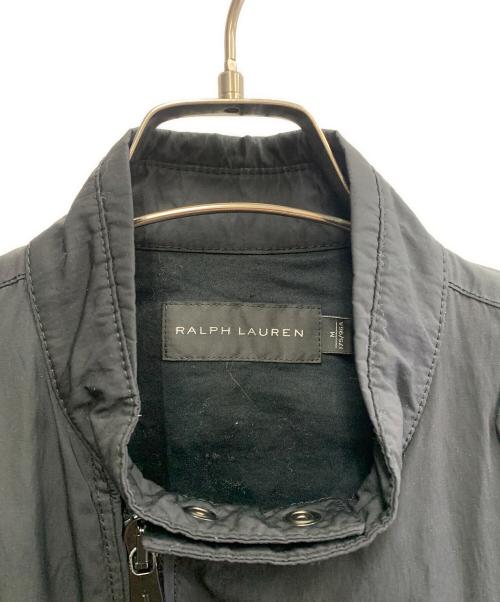 RALPH LAUREN BlackLabel（ラルフローレンブラックレーベル）RALPH LAUREN BlackLabel (ラルフローレンブラックレーベル) RALPH LAUREN BlackLabel　モーターサイクルジャケット ブラック サイズ:Mの古着・服飾アイテム