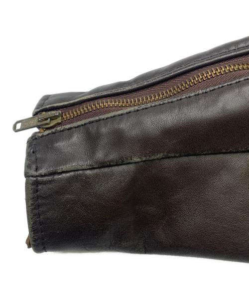 Schott（ショット）Schott (ショット) Schott ライナー付シングルライダースジャケット ダークブラウン サイズ:34の古着・服飾アイテム