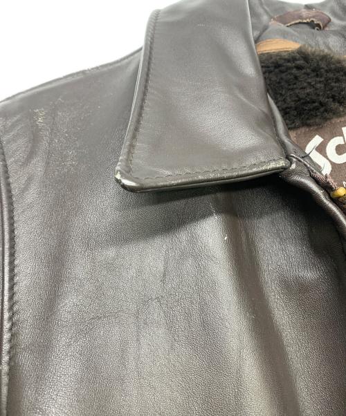 Schott（ショット）Schott (ショット) Schott ライナー付シングルライダースジャケット ダークブラウン サイズ:34の古着・服飾アイテム