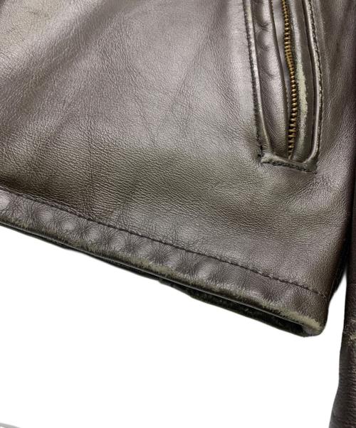 Schott（ショット）Schott (ショット) Schott ライナー付シングルライダースジャケット ダークブラウン サイズ:34の古着・服飾アイテム