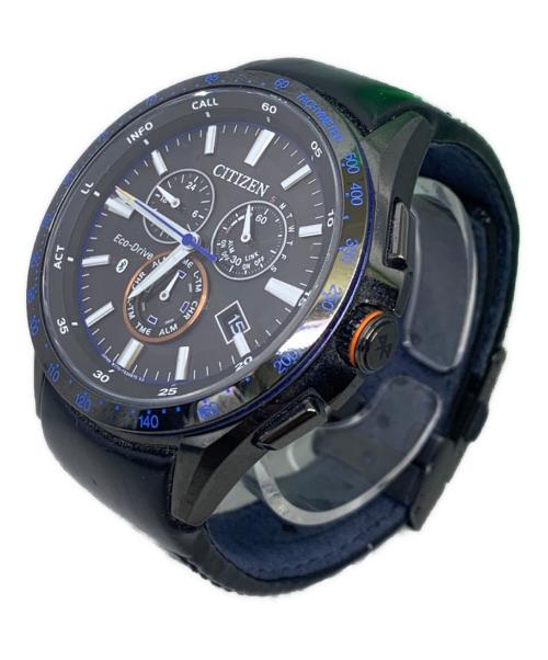 CITIZEN（シチズン）CITIZEN (シチズン) Bluetooth Watch   エコドライブ　クロノグラフ ブラック×ブルーの古着・服飾アイテム