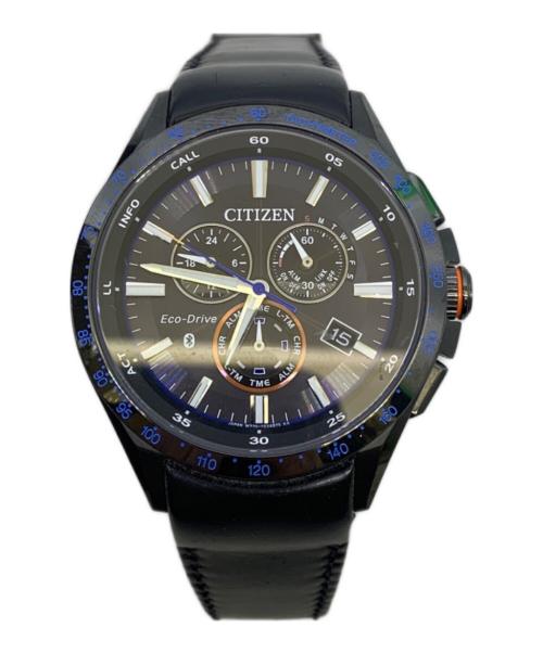 CITIZEN（シチズン）CITIZEN (シチズン) Bluetooth Watch   エコドライブ　クロノグラフ ブラック×ブルーの古着・服飾アイテム