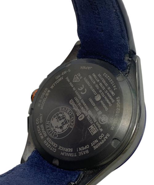 CITIZEN（シチズン）CITIZEN (シチズン) Bluetooth Watch   エコドライブ　クロノグラフ ブラック×ブルーの古着・服飾アイテム