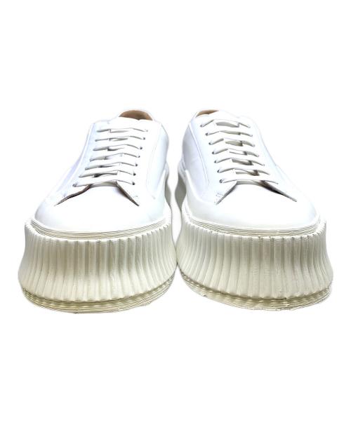 JIL SANDER（ジルサンダー）JIL SANDER (ジルサンダー) プラットフォームスニーカー ホワイト サイズ:39の古着・服飾アイテム