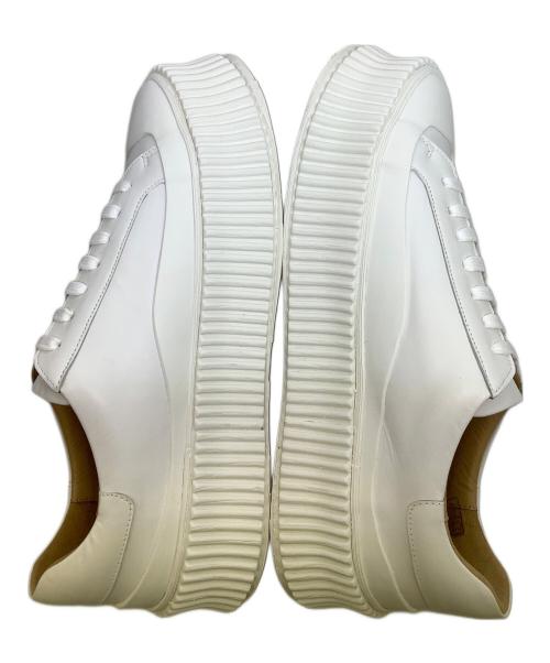JIL SANDER（ジルサンダー）JIL SANDER (ジルサンダー) プラットフォームスニーカー ホワイト サイズ:39の古着・服飾アイテム