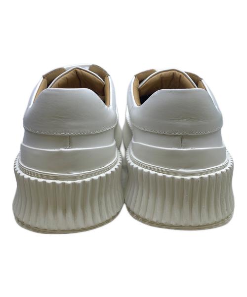 JIL SANDER（ジルサンダー）JIL SANDER (ジルサンダー) プラットフォームスニーカー ホワイト サイズ:39の古着・服飾アイテム