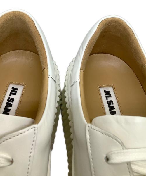 JIL SANDER（ジルサンダー）JIL SANDER (ジルサンダー) プラットフォームスニーカー ホワイト サイズ:39の古着・服飾アイテム