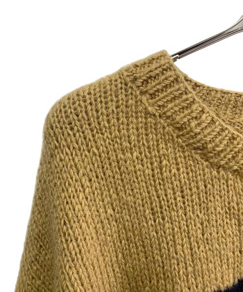 Mcmachan Woolen（マクマーンウーレン）Mcmachan Woolen (マクマーンウーレン) 厚手ニット　mcmachan woolen　BEER ベージュ サイズ:表記なしの古着・服飾アイテム