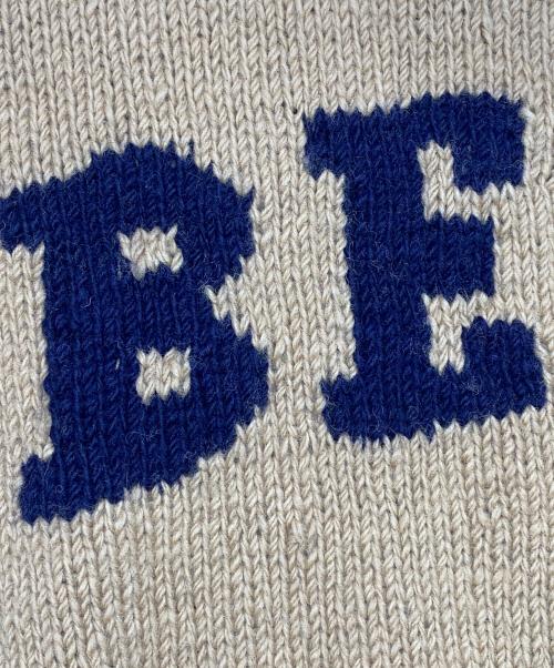 Mcmachan Woolen（マクマーンウーレン）Mcmachan Woolen (マクマーンウーレン) 厚手ニット　mcmachan woolen　BEER ベージュ サイズ:表記なしの古着・服飾アイテム