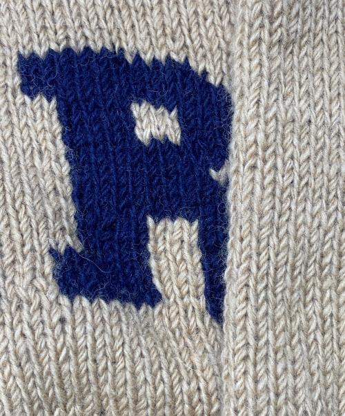 Mcmachan Woolen（マクマーンウーレン）Mcmachan Woolen (マクマーンウーレン) 厚手ニット　mcmachan woolen　BEER ベージュ サイズ:表記なしの古着・服飾アイテム