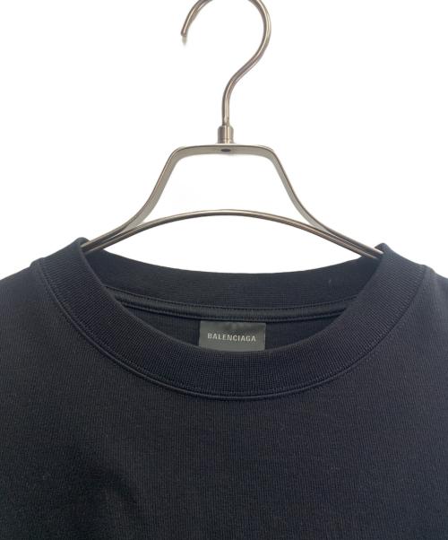BALENCIAGA（バレンシアガ）BALENCIAGA (バレンシアガ) BALENCIAGA　バッグクリスタルロゴTシャツ ブラック サイズ:XSの古着・服飾アイテム