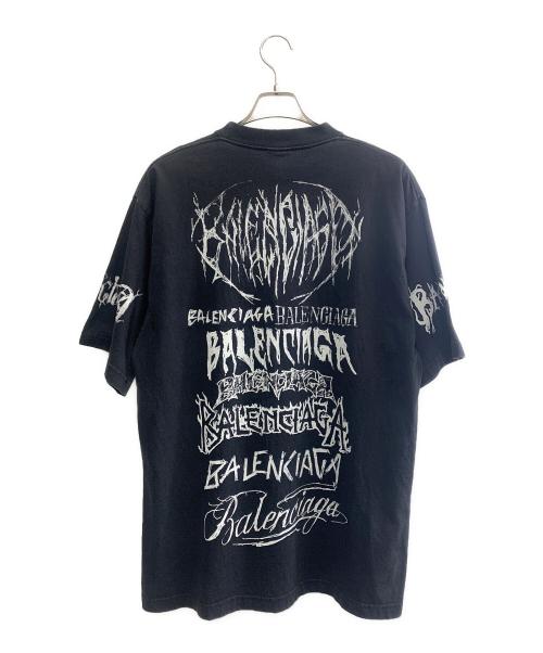 BALENCIAGA（バレンシアガ）BALENCIAGA (バレンシアガ) BALENCIAGA　メタルロゴTシャツ ブラック サイズ:Sの古着・服飾アイテム