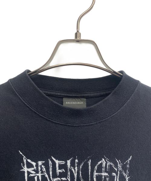 BALENCIAGA（バレンシアガ）BALENCIAGA (バレンシアガ) BALENCIAGA　メタルロゴTシャツ ブラック サイズ:Sの古着・服飾アイテム