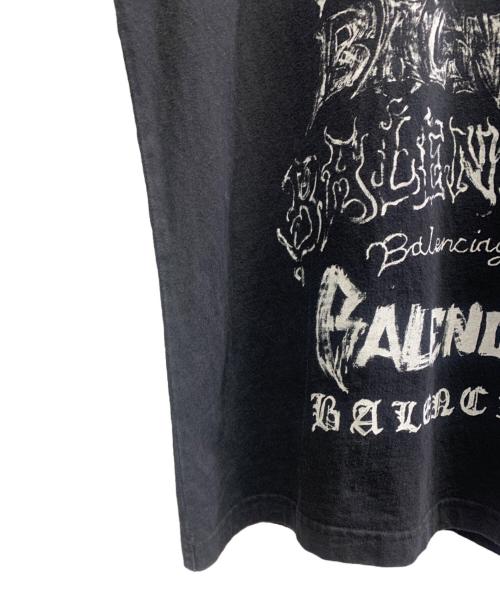 BALENCIAGA（バレンシアガ）BALENCIAGA (バレンシアガ) BALENCIAGA　メタルロゴTシャツ ブラック サイズ:Sの古着・服飾アイテム