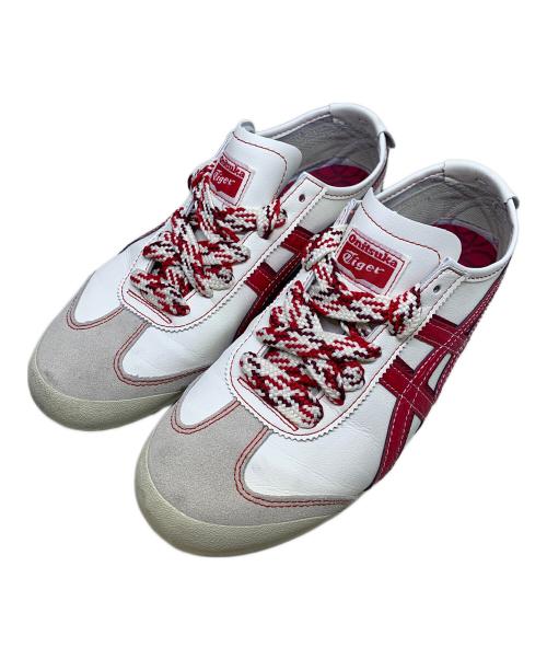 Onitsuka Tiger（オニツカタイガー）Onitsuka Tiger (オニツカタイガー) スニーカー ホワイト×レッド サイズ:27ｃｍの古着・服飾アイテム