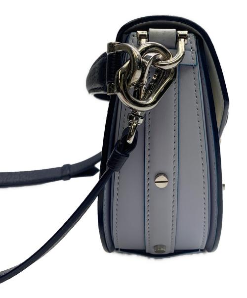 MCM（エムシーエム）MCM (エムシーエム) MCM　パトリシア 2WAY　ショルダーバッグ ホワイト×ブルーの古着・服飾アイテム