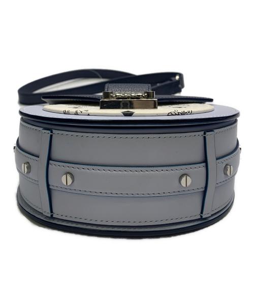 MCM（エムシーエム）MCM (エムシーエム) MCM　パトリシア 2WAY　ショルダーバッグ ホワイト×ブルーの古着・服飾アイテム