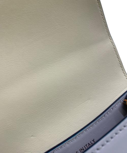 MCM（エムシーエム）MCM (エムシーエム) MCM　パトリシア 2WAY　ショルダーバッグ ホワイト×ブルーの古着・服飾アイテム