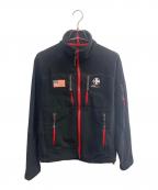 RLX RALPH LAURENアールエルエックスラルフローレン）の古着「RLX RALPH LAUREN　ブラック　フリースジャケット」｜ブラック
