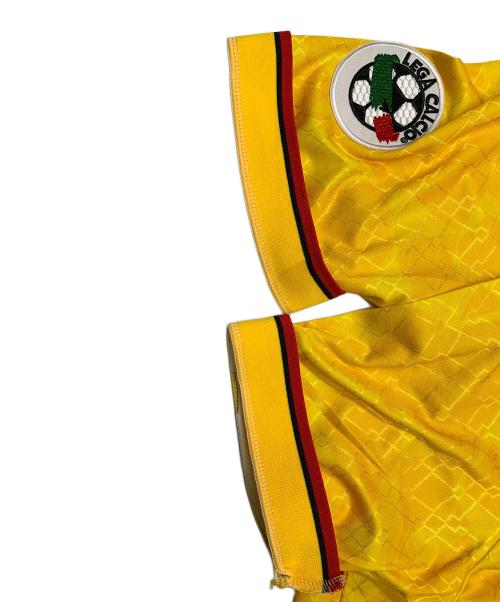LOTTO（ロット）LOTTO (ロット) MILAN A.C. LOTTO　MILAN A.C.　1995-96 Third　90’sゲームシャツ イエロー サイズ:Lの古着・服飾アイテム