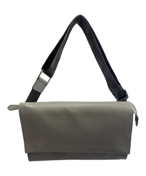 ear PAPILLONNER（イアパピヨネ）ear PAPILLONNER (イアパピヨネ) ear PAPILLONNER　柄ワイドテープショルダーバッグ グレーの古着・服飾アイテム