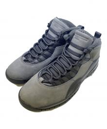 NIKE（ナイキ）の古着「JORDAN 10 RETRO（エア ジョーダン 10 レトロ） CHARRED GREY/TRUE RED-BLACK」｜ブラック×グレー