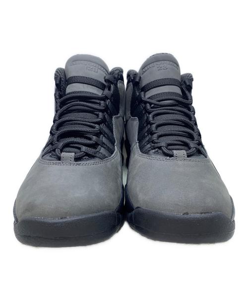NIKE（ナイキ）NIKE (ナイキ) JORDAN 10 RETRO（エア ジョーダン 10 レトロ） CHARRED GREY/TRUE RED-BLACK ブラック×グレー サイズ:29cmの古着・服飾アイテム