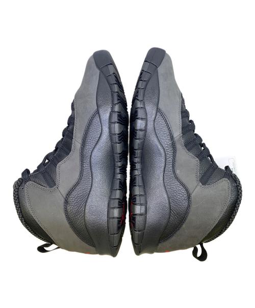 NIKE（ナイキ）NIKE (ナイキ) JORDAN 10 RETRO（エア ジョーダン 10 レトロ） CHARRED GREY/TRUE RED-BLACK ブラック×グレー サイズ:29cmの古着・服飾アイテム