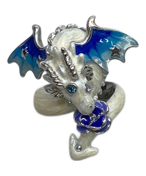 ANNA SUI（アナスイ）ANNA SUI (アナスイ) リング ホワイト×ブルー サイズ:14号の古着・服飾アイテム