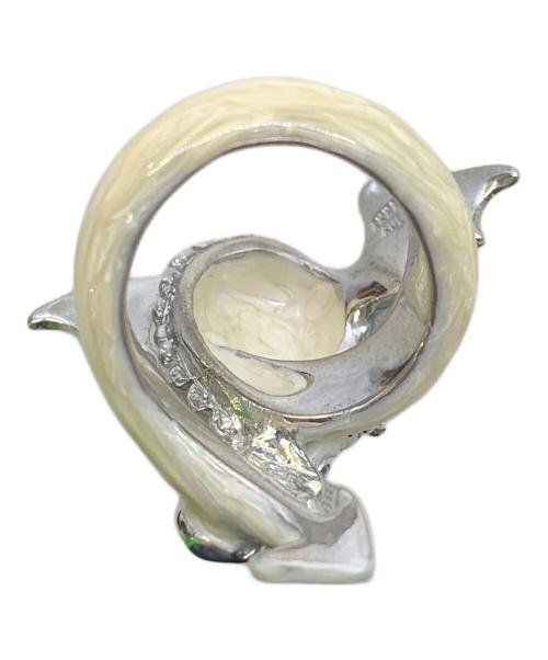 ANNA SUI（アナスイ）ANNA SUI (アナスイ) リング ホワイト×ブルー サイズ:14号の古着・服飾アイテム