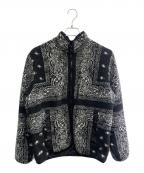 SUPREMEシュプリーム）の古着「Reversible Bandana Fleece Jacket」｜ブラック×ホワイト