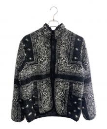 SUPREME（シュプリーム）の古着「Reversible Bandana Fleece Jacket」｜ブラック×ホワイト