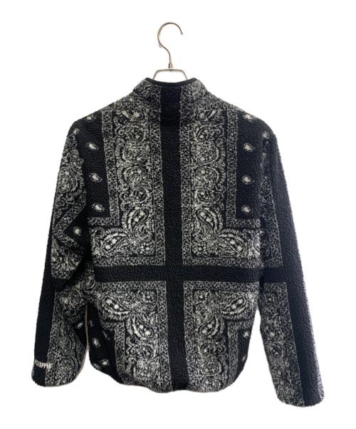 SUPREME（シュプリーム）SUPREME (シュプリーム) Reversible Bandana Fleece Jacket ブラック×ホワイト サイズ:Mの古着・服飾アイテム