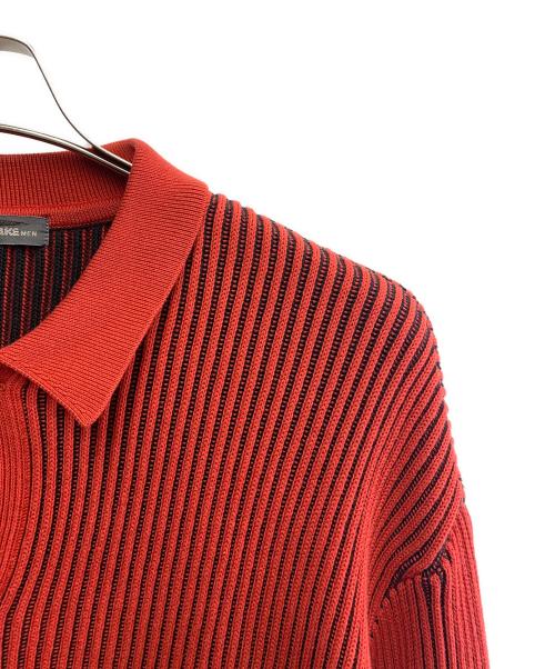 ISSEY MIYAKE（イッセイミヤケ）ISSEY MIYAKE (イッセイミヤケ) ISSEY MIYAKE　80'sリブニットポロシャツ　筆タグ レッド サイズ:SIZE Fの古着・服飾アイテム