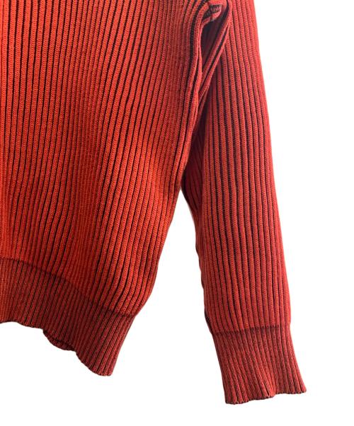 ISSEY MIYAKE（イッセイミヤケ）ISSEY MIYAKE (イッセイミヤケ) ISSEY MIYAKE　80'sリブニットポロシャツ　筆タグ レッド サイズ:SIZE Fの古着・服飾アイテム