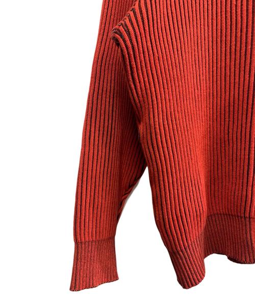 ISSEY MIYAKE（イッセイミヤケ）ISSEY MIYAKE (イッセイミヤケ) ISSEY MIYAKE　80'sリブニットポロシャツ　筆タグ レッド サイズ:SIZE Fの古着・服飾アイテム