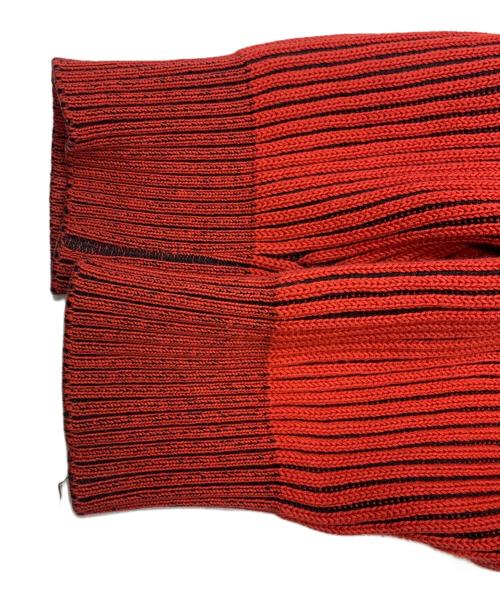 ISSEY MIYAKE（イッセイミヤケ）ISSEY MIYAKE (イッセイミヤケ) ISSEY MIYAKE　80'sリブニットポロシャツ　筆タグ レッド サイズ:SIZE Fの古着・服飾アイテム