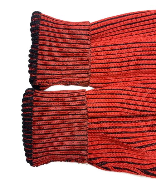 ISSEY MIYAKE（イッセイミヤケ）ISSEY MIYAKE (イッセイミヤケ) ISSEY MIYAKE　80'sリブニットポロシャツ　筆タグ レッド サイズ:SIZE Fの古着・服飾アイテム