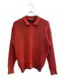 ISSEY MIYAKE（イッセイミヤケ）の古着「ISSEY MIYAKE　80'sリブニットポロシャツ　筆タグ」｜レッド