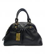 Marc by Marc Jacobsマークバイマークジェイコブス）の古着「Marc by Marc Jacobs　CLASSIC Q BAG　レザーバッグ」｜ブラック