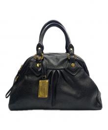 Marc by Marc Jacobs（マークバイマークジェイコブス）の古着「Marc by Marc Jacobs　CLASSIC Q BAG　レザーバッグ」｜ブラック