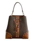 MICHAEL KORSマイケル・コース）の古着「MICHAEL KORS　スタッズ2WAYバッグ」｜ブラウン