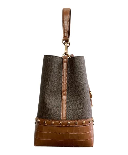 MICHAEL KORS（マイケル・コース）MICHAEL KORS (マイケル・コース) MICHAEL KORS　スタッズ2WAYバッグ ブラウンの古着・服飾アイテム