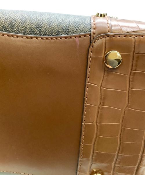 MICHAEL KORS（マイケル・コース）MICHAEL KORS (マイケル・コース) MICHAEL KORS　スタッズ2WAYバッグ ブラウンの古着・服飾アイテム