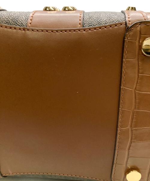 MICHAEL KORS（マイケル・コース）MICHAEL KORS (マイケル・コース) MICHAEL KORS　スタッズ2WAYバッグ ブラウンの古着・服飾アイテム