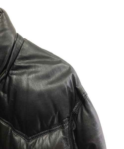 HARLEY-DAVIDSON（ハーレーダビッドソン）HARLEY-DAVIDSON (ハーレーダビッドソン) HARLEY-DAVIDSON　レザーダウンジャケット ブラック サイズ:Mの古着・服飾アイテム