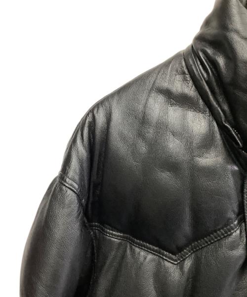 HARLEY-DAVIDSON（ハーレーダビッドソン）HARLEY-DAVIDSON (ハーレーダビッドソン) HARLEY-DAVIDSON　レザーダウンジャケット ブラック サイズ:Mの古着・服飾アイテム