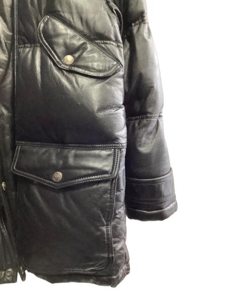 HARLEY-DAVIDSON（ハーレーダビッドソン）HARLEY-DAVIDSON (ハーレーダビッドソン) HARLEY-DAVIDSON　レザーダウンジャケット ブラック サイズ:Mの古着・服飾アイテム