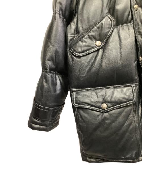 HARLEY-DAVIDSON（ハーレーダビッドソン）HARLEY-DAVIDSON (ハーレーダビッドソン) HARLEY-DAVIDSON　レザーダウンジャケット ブラック サイズ:Mの古着・服飾アイテム